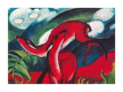 Franz Marc   The red Deer Kunstdruk 80x60cm | Yourdecoration.be