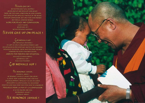 Johannes Frischknecht   Dalai Lama with Child Kunstdruk 70x50cm | Yourdecoration.be