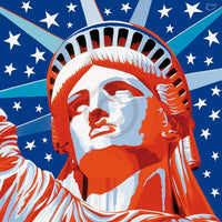 Vladimir Gorsky   Statue of Liberty Kunstdruk 85x85cm | Yourdecoration.be