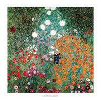 Gustav Klimt   Giardino fiorito Kunstdruk 70x70cm | Yourdecoration.be