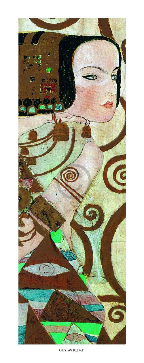Gustav Klimt   L'attesa Kunstdruk 20x50cm | Yourdecoration.be