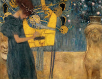 Gustav Klimt   Die Musik Kunstdruk 90x70cm | Yourdecoration.be