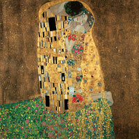 Gustav Klimt   Der KuÃŸ Kunstdruk 98x98cm | Yourdecoration.be
