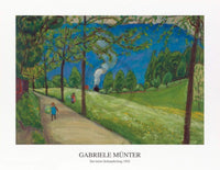 Gabriele MÃ¼nter   Der letzte Schnauferlzug 1924 Kunstdruk 90x70cm | Yourdecoration.be