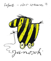 Janosch   Tigerente sofort Kunstdruk 48x58cm | Yourdecoration.be
