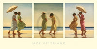Jack Vettriano   Summer Days Triptychon Kunstdruk 70x36cm | Yourdecoration.be