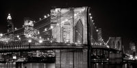 Alan Blaustein   Brooklyn Bridge at Night Kunstdruk 91x45cm | Yourdecoration.be