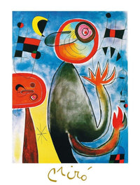Joan Miro   Les echelles en roue Kunstdruk 60x80cm | Yourdecoration.be