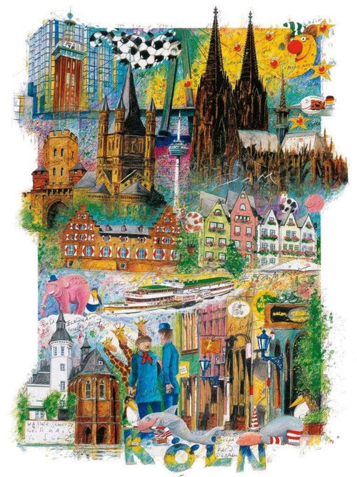 Klaus D. Schiemann   KÃ¶ln Kunstdruk 30x40cm | Yourdecoration.be