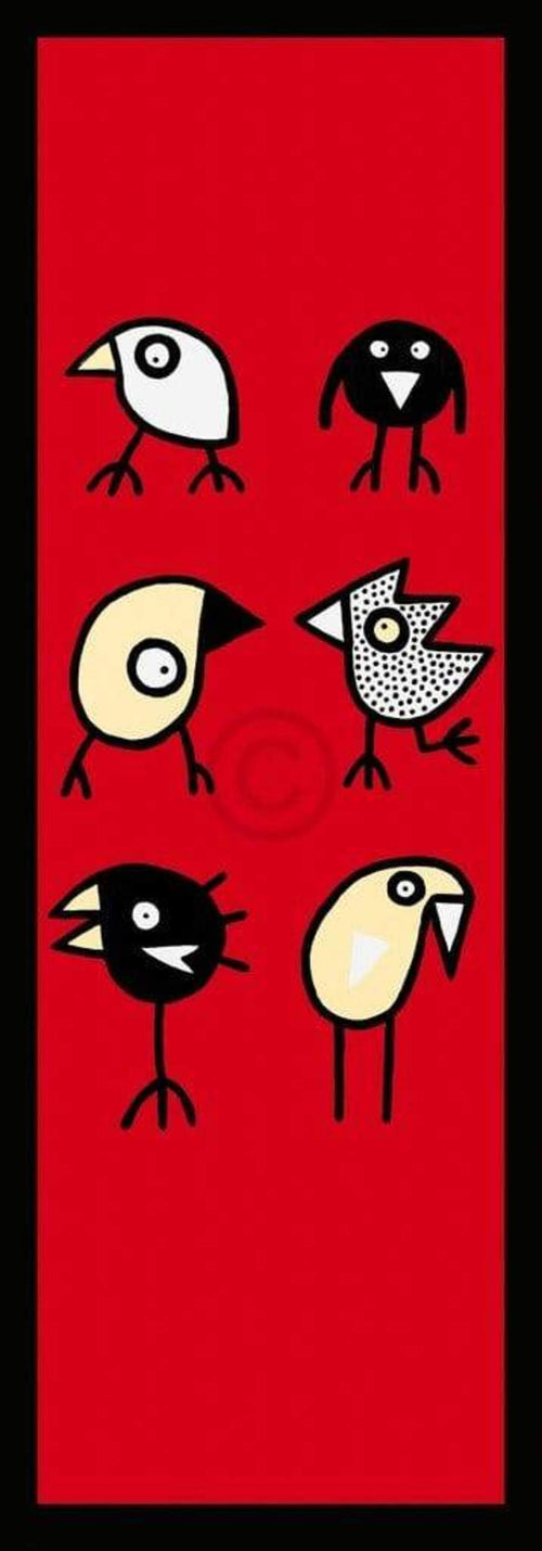 Birdman Hans Lan   Happy together Kunstdruk 35x100cm | Yourdecoration.be