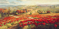Roberto Lombardi   Red Poppy Panorama Kunstdruk 120x60cm | Yourdecoration.be