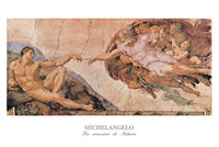 Michelangelo   La creazione di Adamo Kunstdruk 120x80cm | Yourdecoration.be