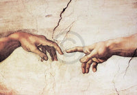 Michelangelo   Creazione di Adamo Kunstdruk 100x70cm | Yourdecoration.be