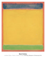 Mark Rothko   Untitled Blue, Yellow, Green, Red Kunstdruk 71x91cm | Yourdecoration.be
