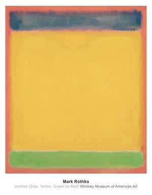 Mark Rothko   Untitled Blue, Yellow, Green, Red Kunstdruk 71x91cm | Yourdecoration.be