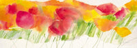 Marta Peuckert   Poppy ribbon yellow Kunstdruk 100x35cm | Yourdecoration.be