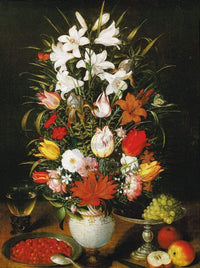 Pieter D. J. Brueghel   Vaso ornato di fiori Kunstdruk 60x80cm | Yourdecoration.be