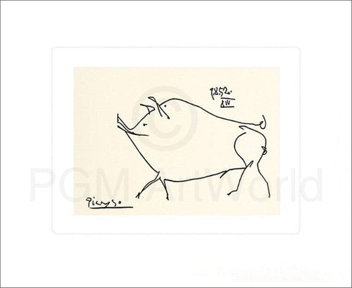 Pablo Picasso   Le petit cochon Kunstdruk 60x50cm | Yourdecoration.be