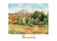 Auguste Renoir   Il mont Sainte Victoire Kunstdruk 70x50cm | Yourdecoration.be