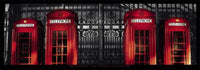 StÃ©phane Rey Gorrez   London   Red Telephone Boxes Kunstdruk 95x33cm | Yourdecoration.be