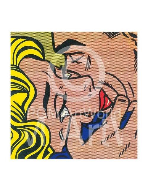 Roy Lichtenstein   Kiss V Kunstdruk 35.5x28cm | Yourdecoration.be