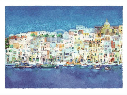 Ralf Westphal   Corricella, Insel Procida Kunstdruk 80x60cm | Yourdecoration.be