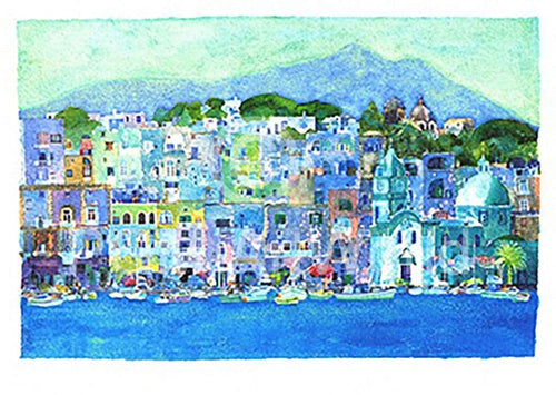 Ralf Westphal   Procida / Kampanien Kunstdruk 100x70cm | Yourdecoration.be