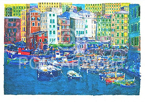 Ralf Westphal   Camogli / Levante Kunstdruk 100x70cm | Yourdecoration.be
