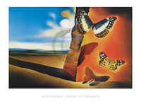 Salvador Dali   Paysage aux Papillons Kunstdruk 80x60cm | Yourdecoration.be
