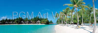 Shutterstock   Beautiful beach on Bora Bora Kunstdruk 95x33cm | Yourdecoration.be