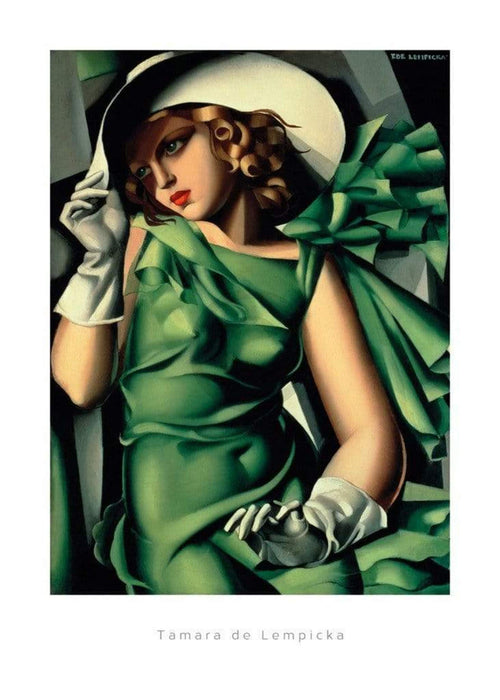 Tamara De Lempicka   Young Lady with Gloves Kunstdruk 50x70cm | Yourdecoration.be