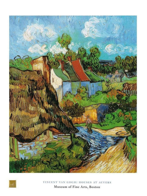 Vincent Van Gogh   Houses at Auvers Kunstdruk 60x80cm | Yourdecoration.be