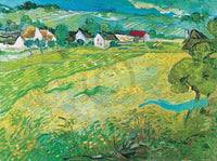 Vincent Van Gogh   Sonnige Wiese bei Auvers, 1890 Kunstdruk 80x60cm | Yourdecoration.be