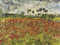 Vincent Van Gogh   Field of Poppies Kunstdruk 80x60cm | Yourdecoration.be