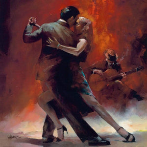 Willem Haenraets   Tango Argentino II Kunstdruk 70x70cm | Yourdecoration.be