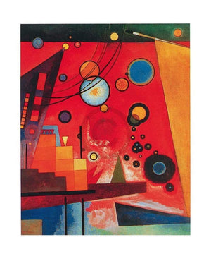 Wassily Kandinsky   Schweres Rot Kunstdruk 40x50cm | Yourdecoration.be