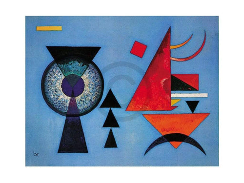 Wassily Kandinsky   Weiches Hart Kunstdruk 80x60cm | Yourdecoration.be
