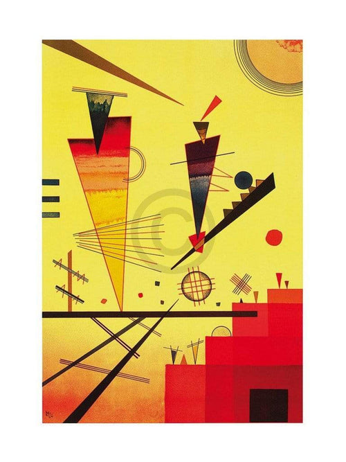 Wassily Kandinsky   Structure joyeuse Kunstdruk 60x80cm | Yourdecoration.be