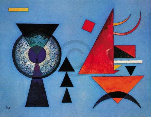 Wassily Kandinsky   Weiches Hart Kunstdruk 100x70cm | Yourdecoration.be