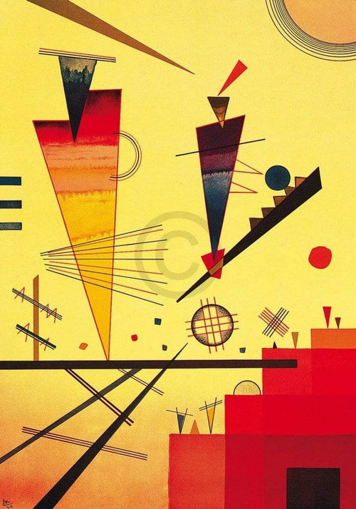 Wassily Kandinsky   Struttura allegra Kunstdruk 70x100cm | Yourdecoration.be