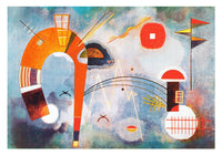 Wassily Kandinsky   Rond et pointu Kunstdruk 100x70cm | Yourdecoration.be