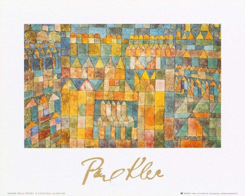 Paul Klee   Tempelviertel von Pert, 1928 Kunstdruk 30x24cm | Yourdecoration.be