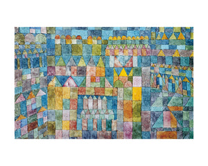 Paul Klee   Tempelviertel von Pert, 1928 Kunstdruk 50x40cm | Yourdecoration.be