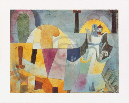 Paul Klee   Landscape with black columns Kunstdruk 50x40cm | Yourdecoration.be