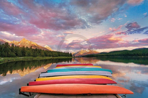 Hu Yiming   Kayaks Kunstdruk 91x61cm | Yourdecoration.be