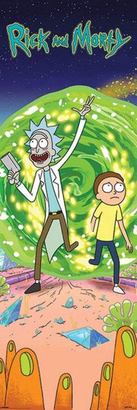 Pyramid Rick and Morty Portal Poster 53x158cm | Yourdecoration.be