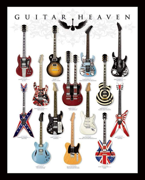 Pyramid Guitar Heaven Poster 40x50cm | Yourdecoration.be