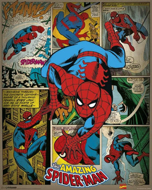 Pyramid Marvel Comics Spider Man Retro Poster 40x50cm | Yourdecoration.be