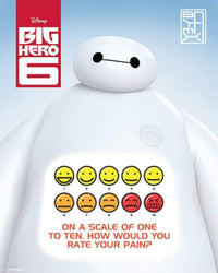 Pyramid Big Hero 6 Rate Your Pain Poster 40x50cm | Yourdecoration.be