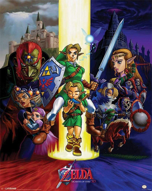 Pyramid The Legend of Zelda Ocarina of Time Poster 40x50cm | Yourdecoration.be